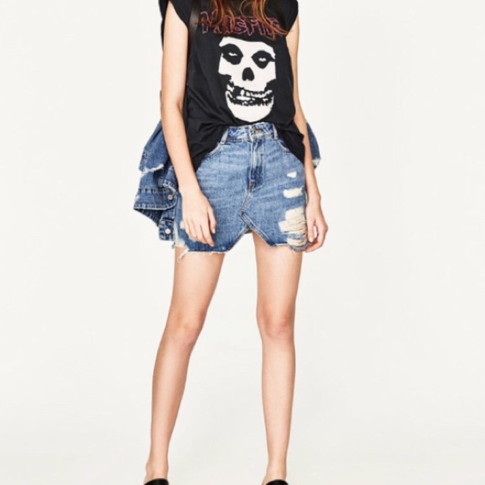 ZARA Denim Skirt Size M